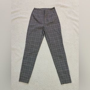 Checkered grey pants, size 2